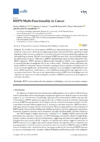 HSP70 Multi-Functionality in Cancer
