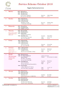 Service Scheme October 2018