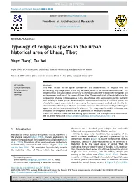 Typology of Religious Spaces in the Urban Historical Area of Lhasa, Tibet