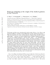 Early Gas Stripping As the Origin of the Darkest Galaxies in the Universe