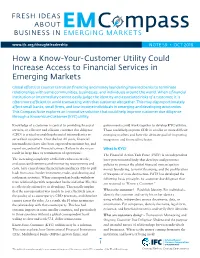 How a Know-Your-Customer Utility Could Increase Access to Financial Services in Emerging Markets