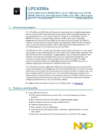 Lpc43s6x Product Data Sheet