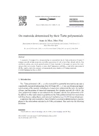 On Matroids Determined by Their Tutte Polynomials