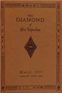 The Daimond of Psi Upsilon Mar 1937