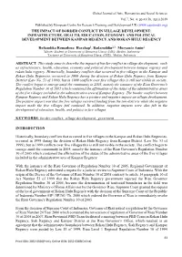 The Impact of Border Conflict In