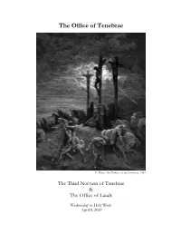 The Office of Tenebrae