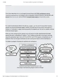 This Tutorial Describes How to Use Google Compute Engine's HTTP(S