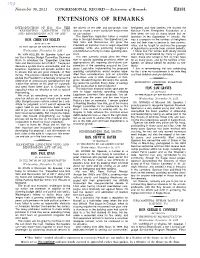 Extensions of Remarks E2131 EXTENSIONS of REMARKS