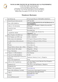 Mandatory Disclosure