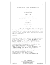 Section 301 Hearing on Proposed Countermeasures Transcript