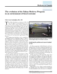 The Evolution of the Yukon Medevac Program in an Environment of Fiscal Restraint