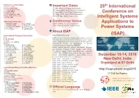 20 International Conference on Intelligent Systems Applications To