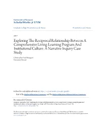 A Narrative Inquiry Case Study Christopher Paul Marquart University of Vermont