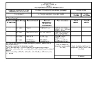 ANNEXURE 5.8 (CHAPTER V , PARA 25) FORM 9 List of Applications For