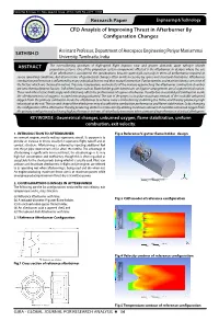 Research Paper CFD Anaylsis of Improving Thrust in Afterburner By