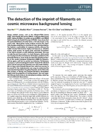 The Detection of the Imprint of Filaments on Cosmic Microwave Background Lensing