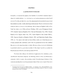 214 CHAPTER 5 [T, D]-DELETION in ENGLISH in English, a Coronal Stop