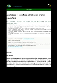 A Database of the Global Distribution of Alien Macrofungi