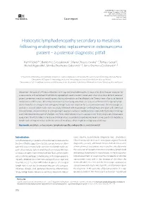 Histiocytic Lymphadenopathy Secondary to Metallosis Following Endoprosthetic Replacement in Osteosarcoma Patient – a Potential Diagnostic Pitfall