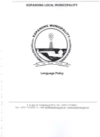 Language Policy