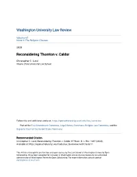 Reconsidering Thornton V. Caldor