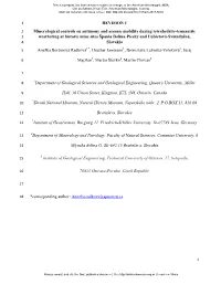 REVISION 1 Mineralogical Controls on Antimony and Arsenic Mobility
