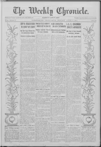 Sir W. Robertson Is Chief of Staff Parson Ibis How He Would Act As Mayor 4,200 Characters on New Typewriter I. C. C. Chairman Sa