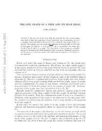 The Line Graph of a Tree and Its Edge Ideal