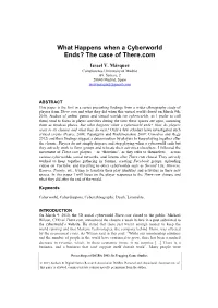 What Happens When a Cyberworld Ends? the Case of There.Com