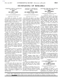 Extensions of Remarks E845 EXTENSIONS of REMARKS