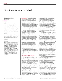 Black Salve in a Nutshell