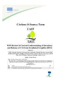Carbon-14 Source Term CAST