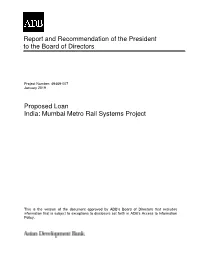 Mumbai Metro Rail Systems Project