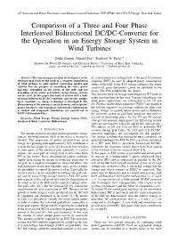 Comparison of a Three and Four Phase Interleaved Bidirectional DC/DC-Converter for the Operation in an Energy Storage System in Wind Turbines