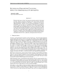 Effective Dimensionality Revisited