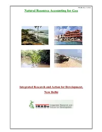 Natural Resource Accounting for Goa