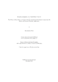 Security and Justice in a Failed State Context ~