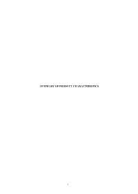 Summary of Product Characteristics
