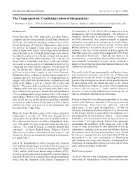 The Congo Question: Conflicting Visions of Independence