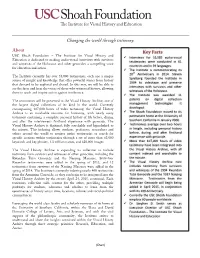 Changing the World Through Testimony. About Key Facts