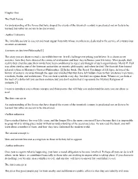 Chapter One the Dark Forces an Understanding of the Forces That
