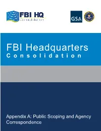 FBI HQ Consolidation