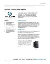Five9ns T3110 Tower Server