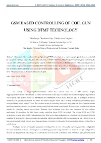 Gsm Based Controlling of Coil Gun Using Dtmf Technology
