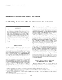 Interferometric Surface-Wave Isolation and Removal
