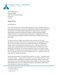 Read MLA Letter