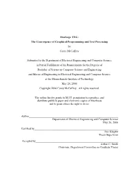 Starlogo TNG: the Convergence of Graphical Programming and Text Processing by Corey Mccaffrey