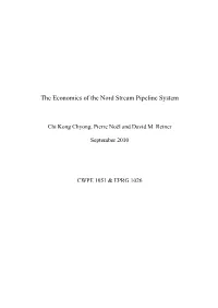 The Economics of the Nord Stream Pipeline System