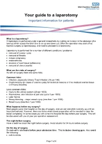 Your Guide to a Laparotomy