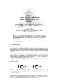 Bison Instantiating the Whitened Swap-Or-Not Construction (Full Version)